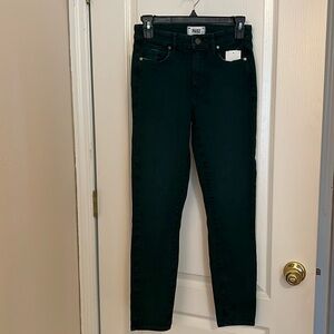 PAIGE denim size 27 Brand NEW with tag - skinny jeans - dark green